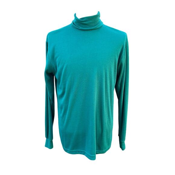 VTG Cabelas Outdoor Gear Turtleneck Men’s Size Large Hunter Green Top - Picture 1 of 8